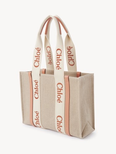 Bolso tote Woody de lino - 4