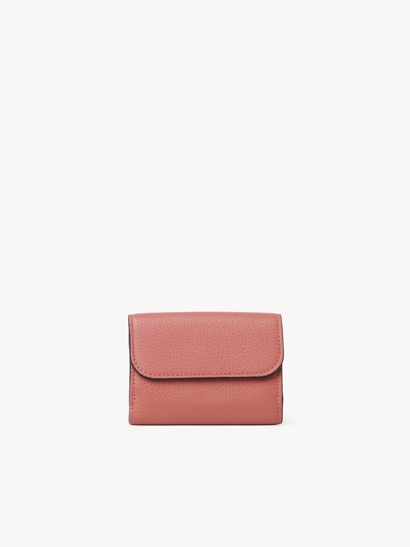 Mini Alphabet tri-fold in grained leather - 4.0