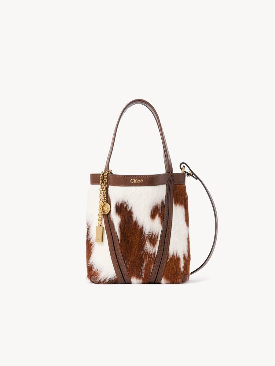 Small Chlo&eacute; Spin tote bag in hair-on leather - 1