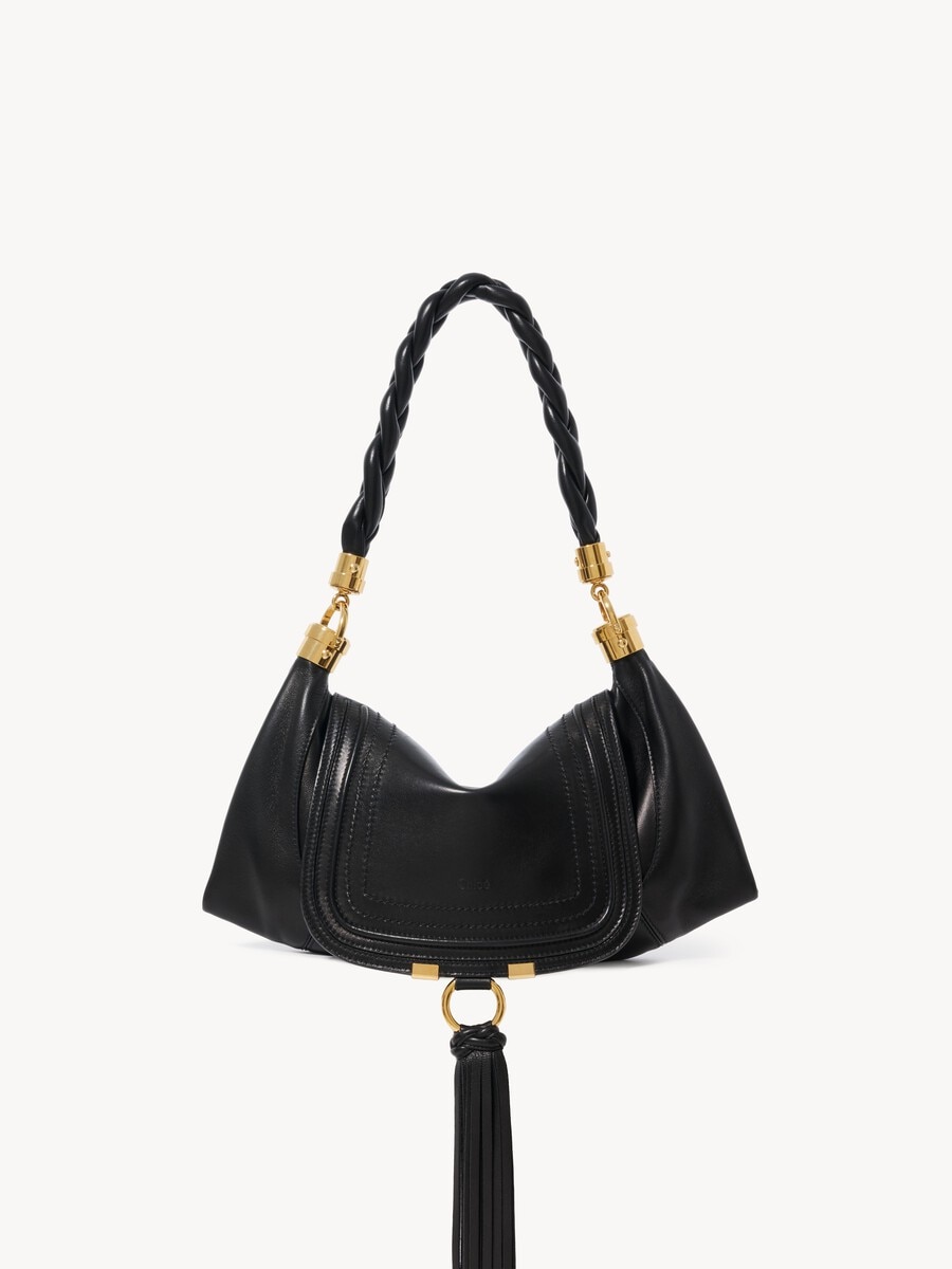 Small Marcie Foulard hobo bag in soft leather - 1