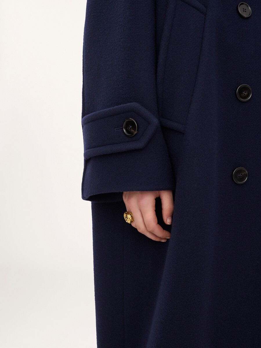 Manteau long oversize en laine - 7