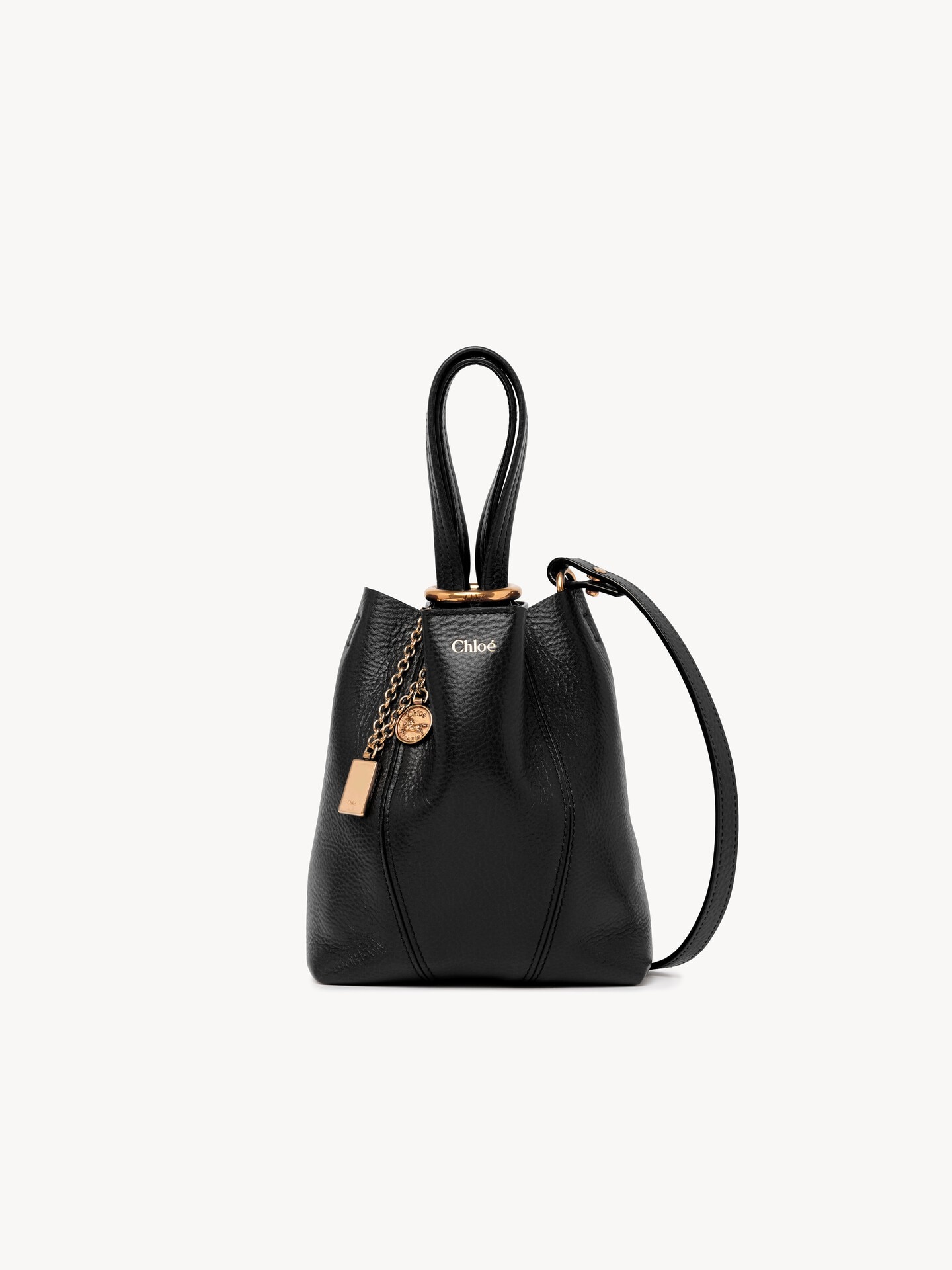 Small Chlo&eacute; Spin tote bag in grained leather - 2.0
