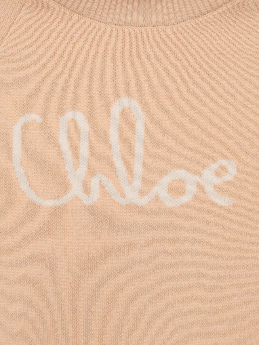 Pull col roul&eacute; &agrave; logo enfant - 3