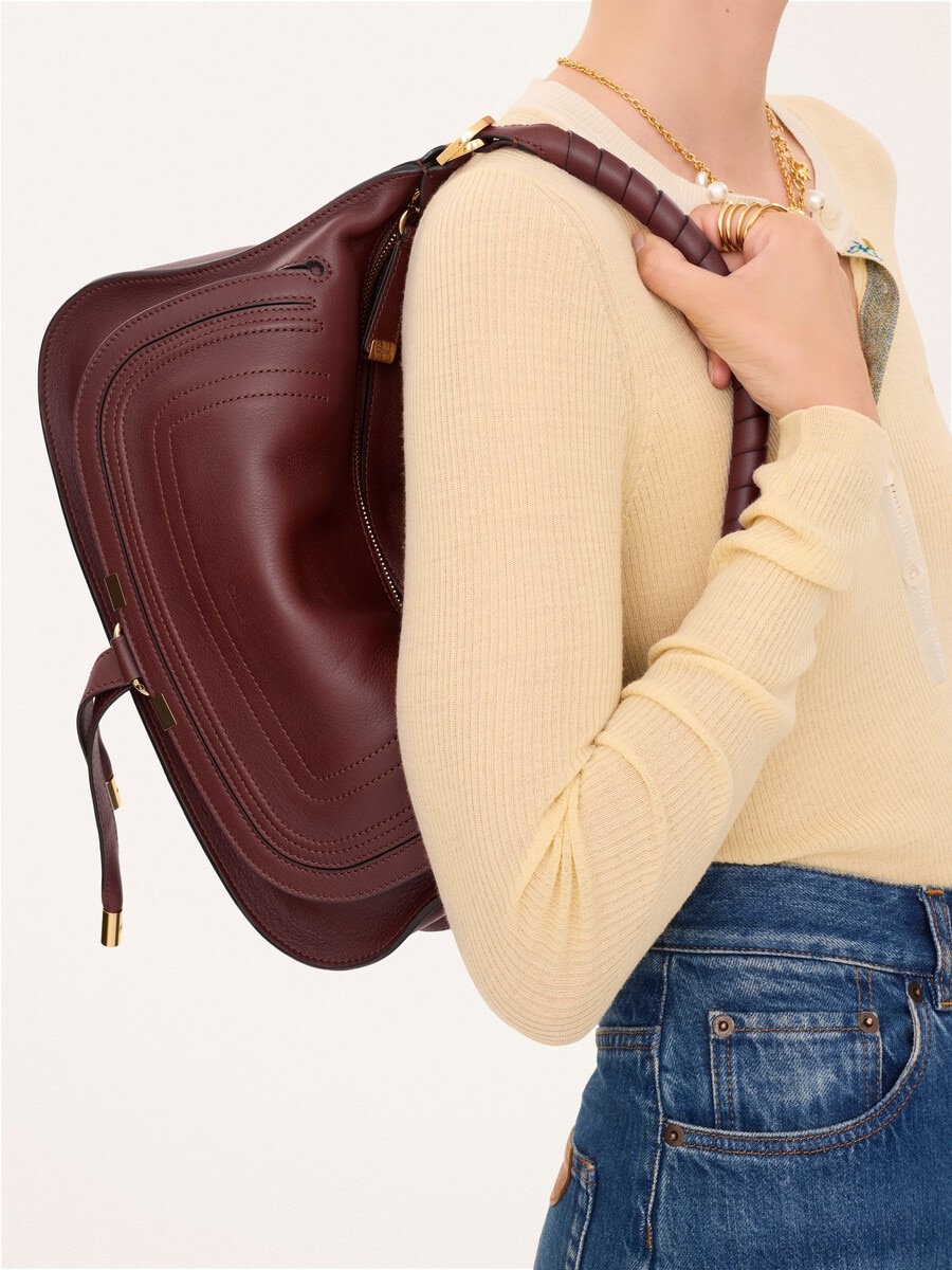 Small Marcie shoulder bag in soft leather - 3