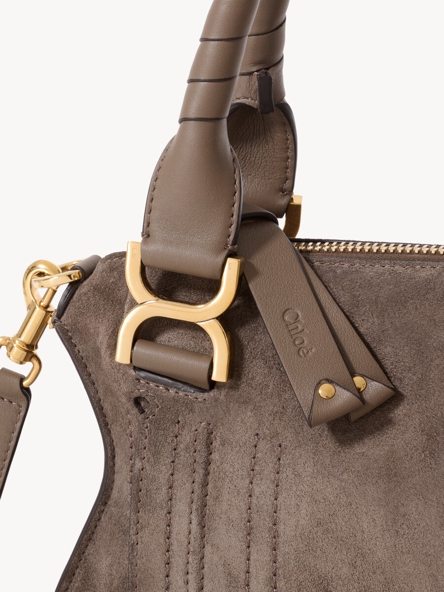 Small Marcie bag in suede leather - 7