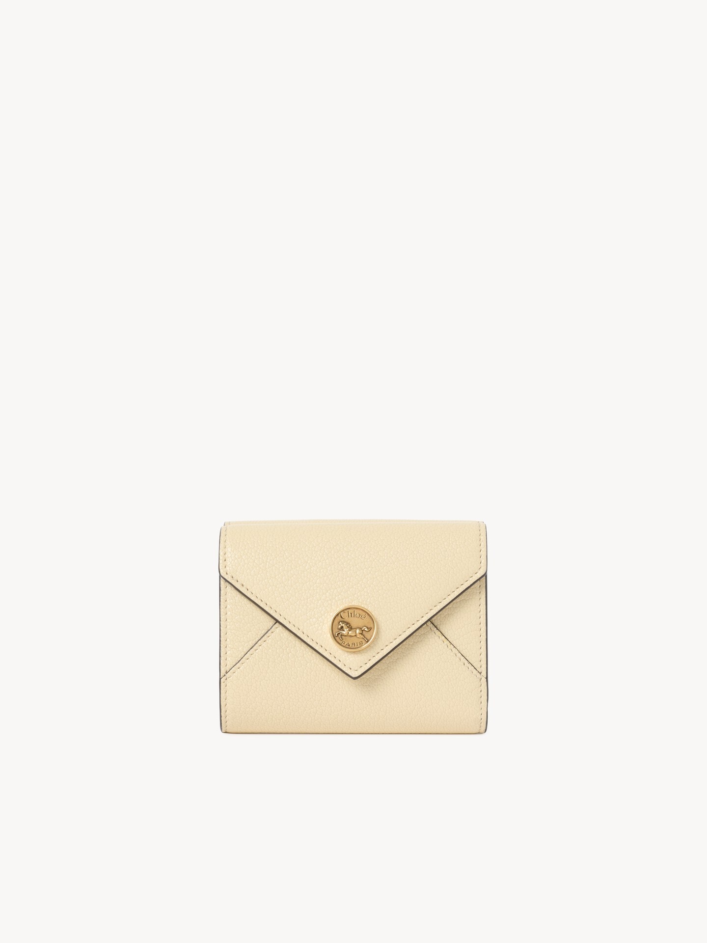Petit portefeuille &agrave; trois volets Envelope en cuir grain&eacute; - 1.0