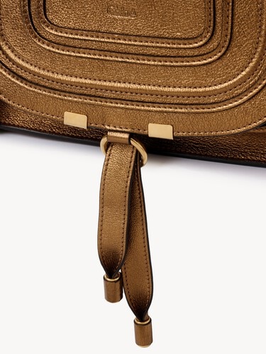 Small Marcie bag in metallized leather - 9