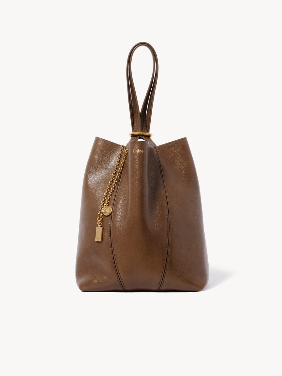 Chlo&eacute; Spin tote bag in grained leather - 3
