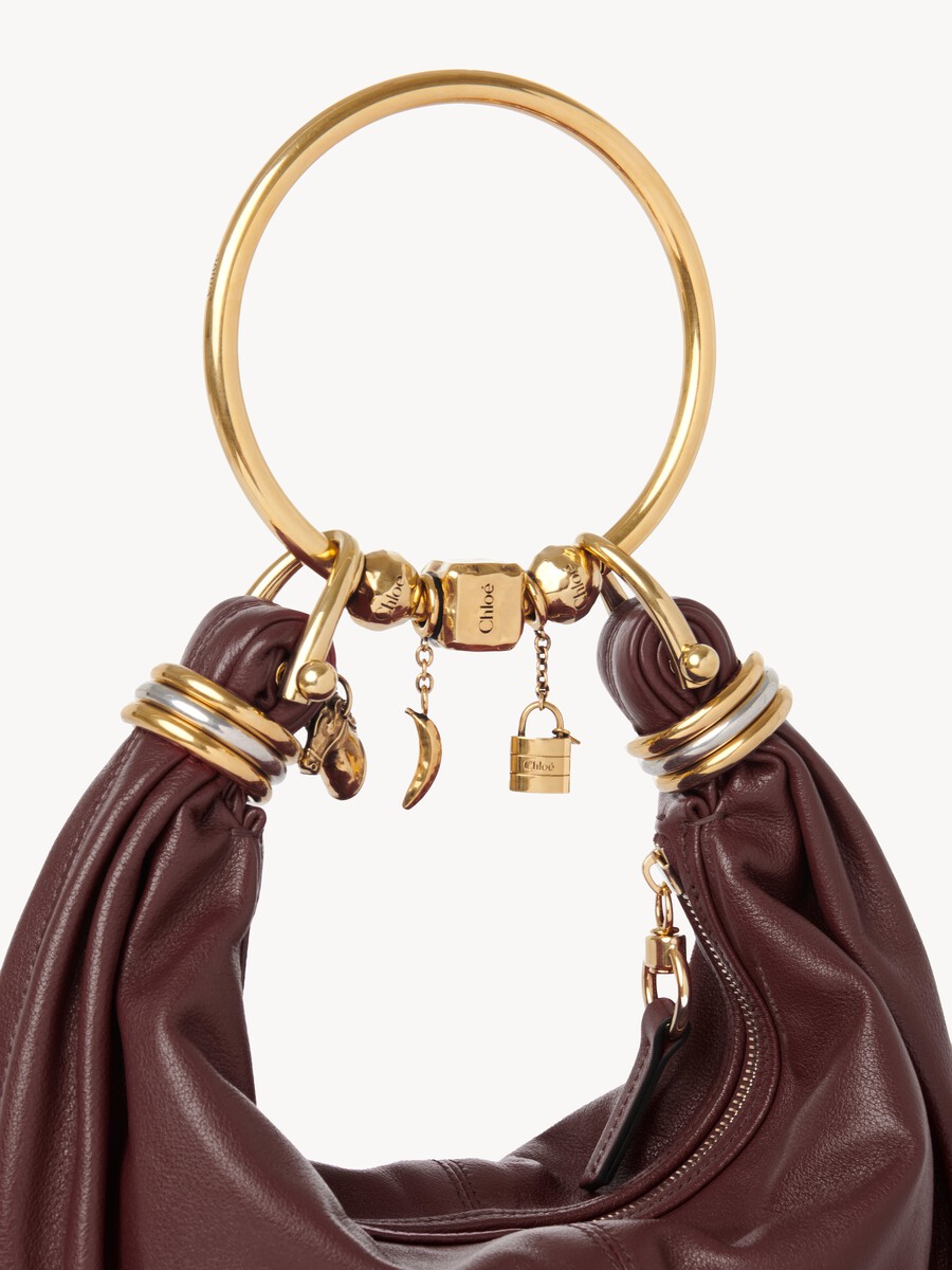 Small Bracelet Hobo bag in grained leather - 5
