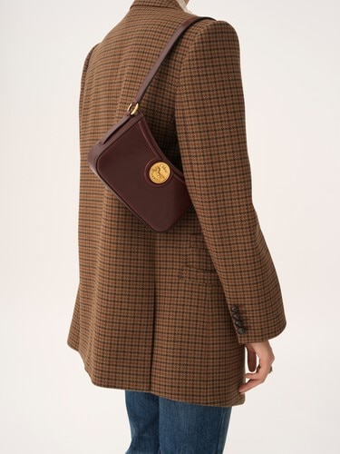 Horse Medal shoulder bag in grained leather - 3