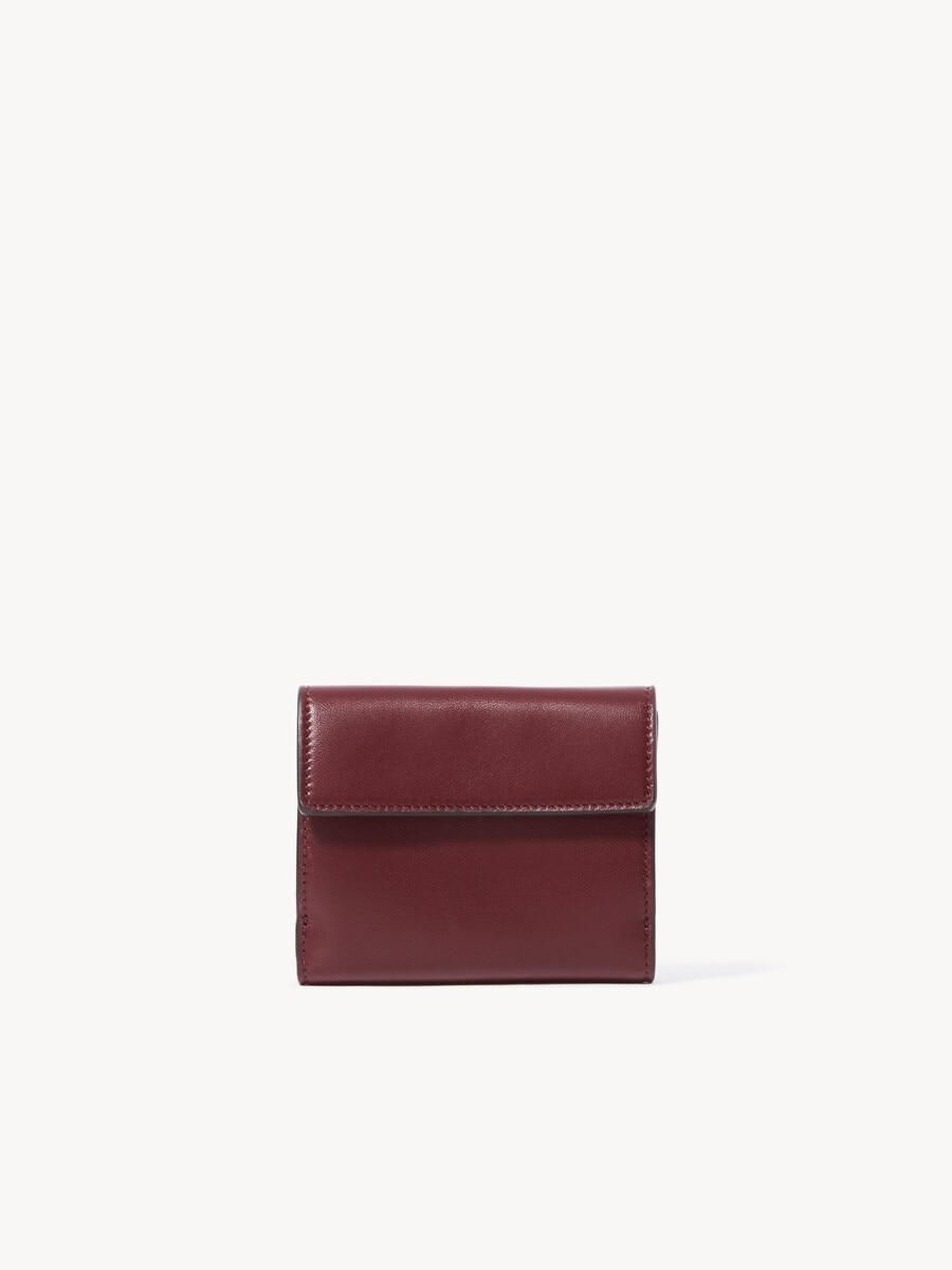Small Envelope tri-fold in soft & suede leather - 4