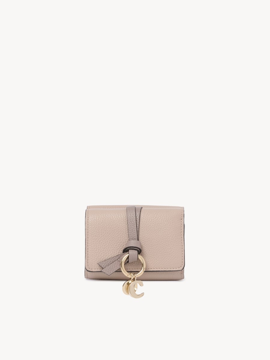 Mini Alphabet tri-fold in grained leather - 2