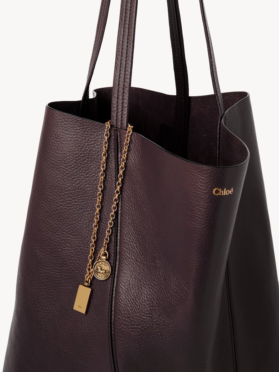 Bolso tote Chlo&eacute; Spin grande de cuero granulado - 5