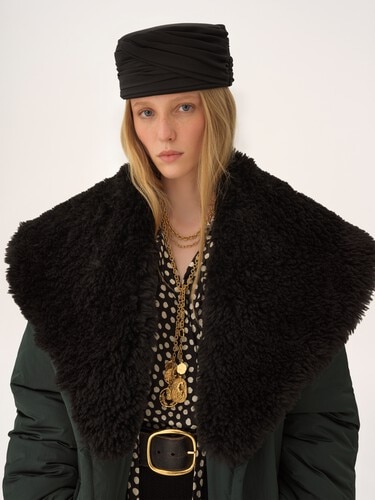 Short coat in technical satin - 7