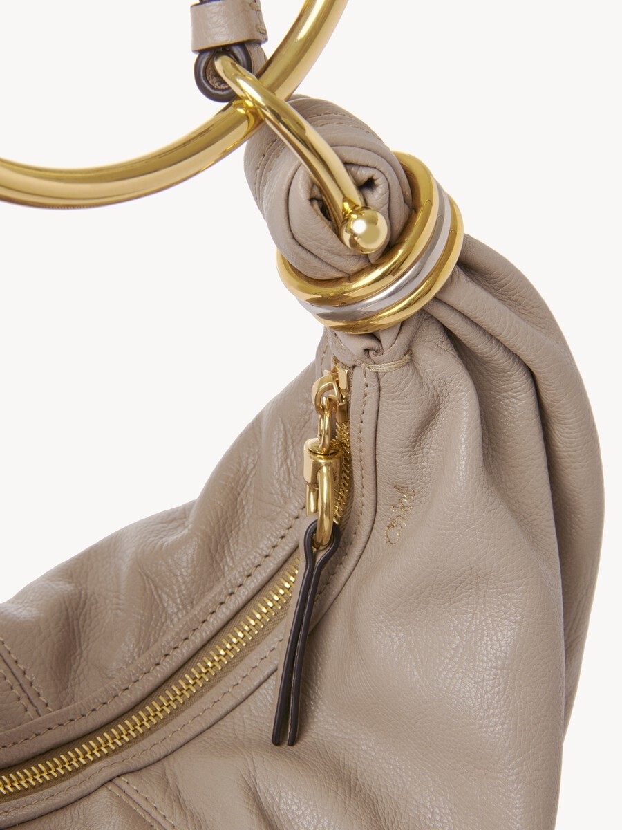 Bolso hobo Bracelet peque&ntilde;o de cuero granulado - 10