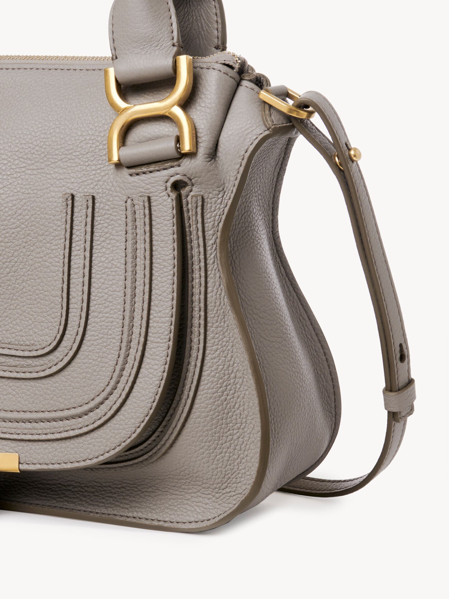 Small Marcie bag in grained leather - 3.0