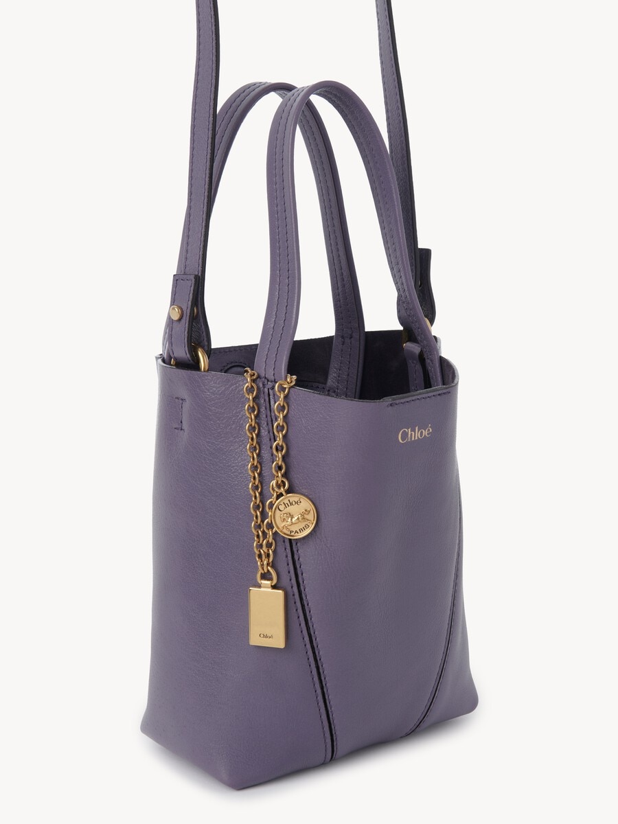 Bolso tote peque&ntilde;o Chlo&eacute; Spin de cuero granulado - 5