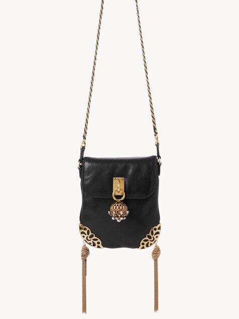 Ch&acirc;teau Treasures chain flap bag in grained leather