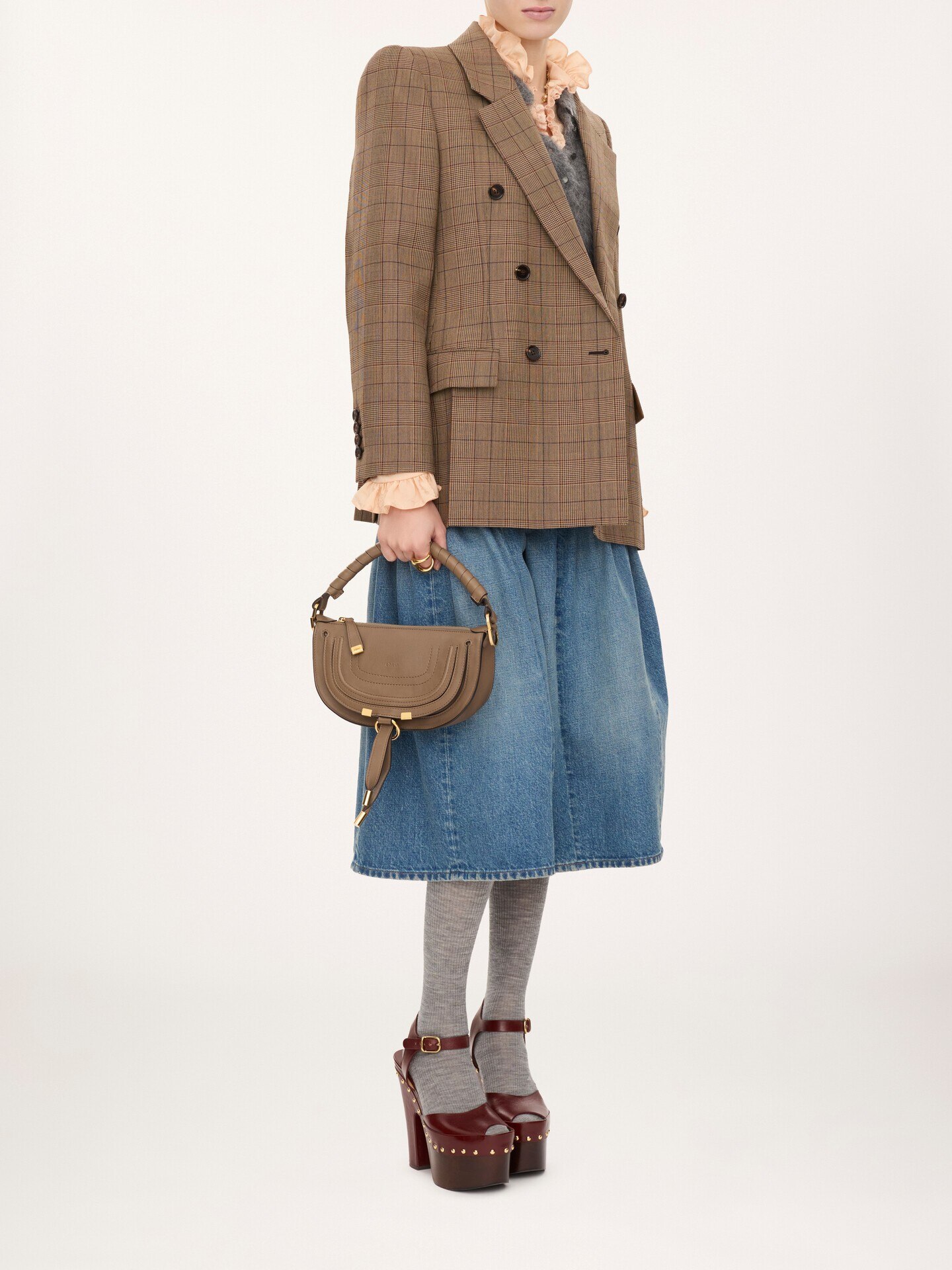 Mini Marcie shoulder bag in soft leather - 7.0