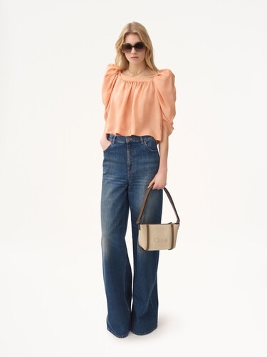 Chlo&eacute; Carry shoulder bag in canvas - 8