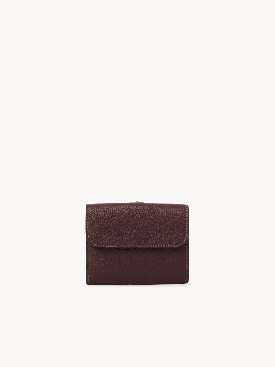 Small Alphabet tri-fold in grained leather - 4