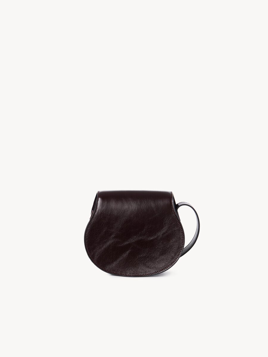 Small Marcie saddle bag in shiny leather - 4