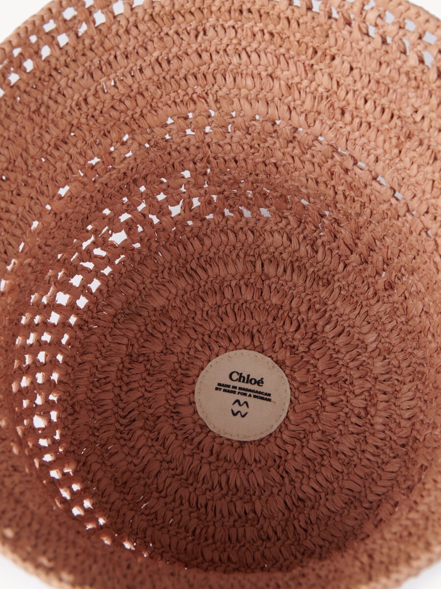 The Chlo&eacute; Sunset bucket hat in raffia - 3
