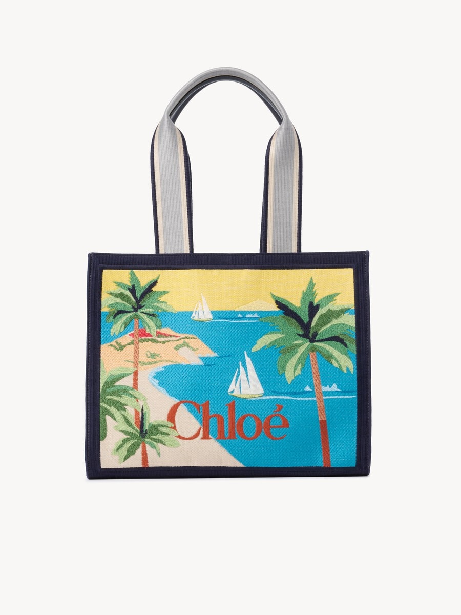 Chlo&eacute; Soleil tote bag in embroidered canvas - 2
