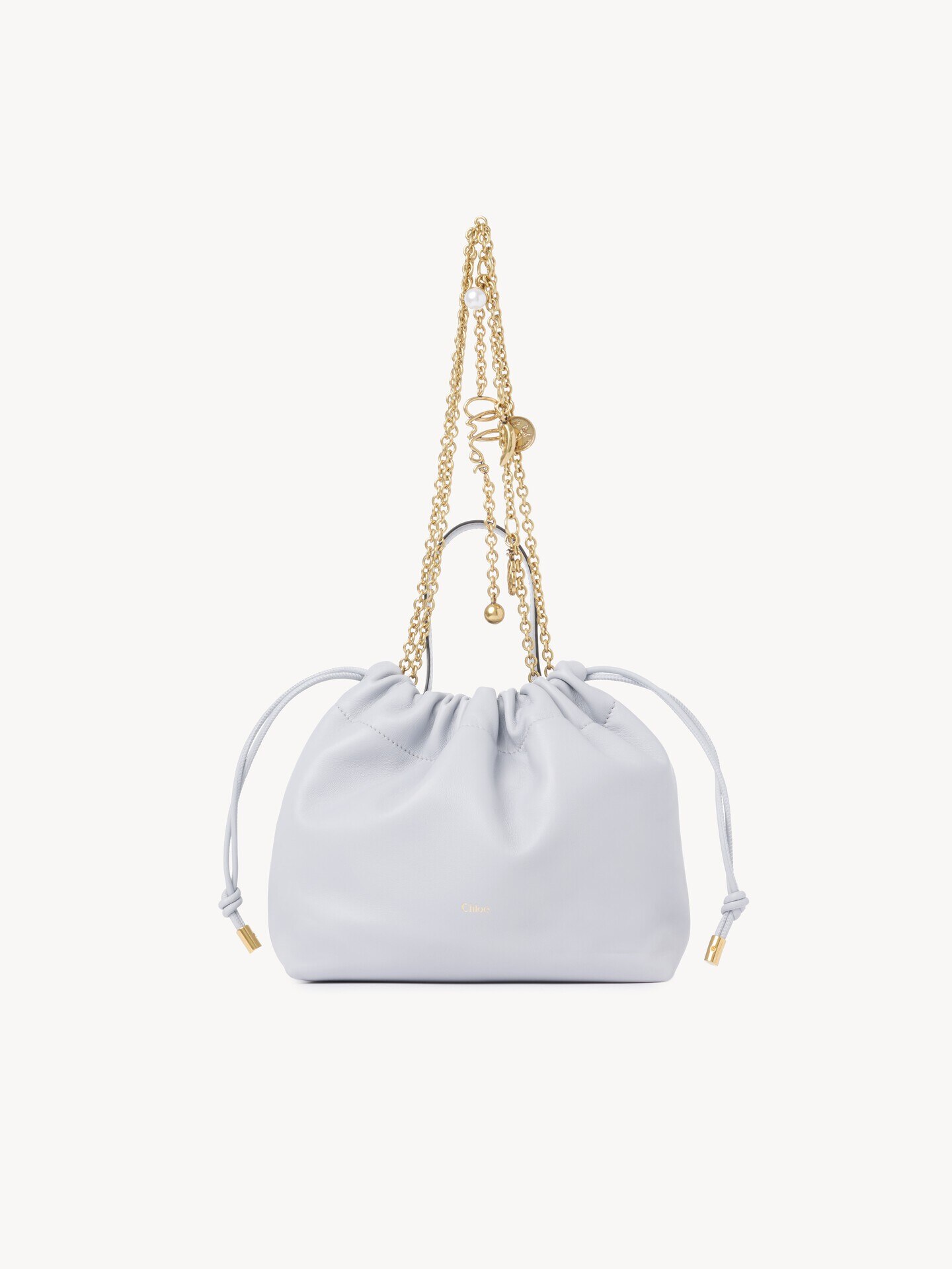 Small Chlo&eacute; Icons shoulder bag with chain in soft leather - 1.0