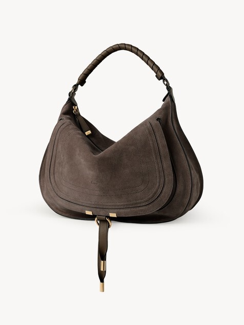 Marcie shoulder bag in suede leather