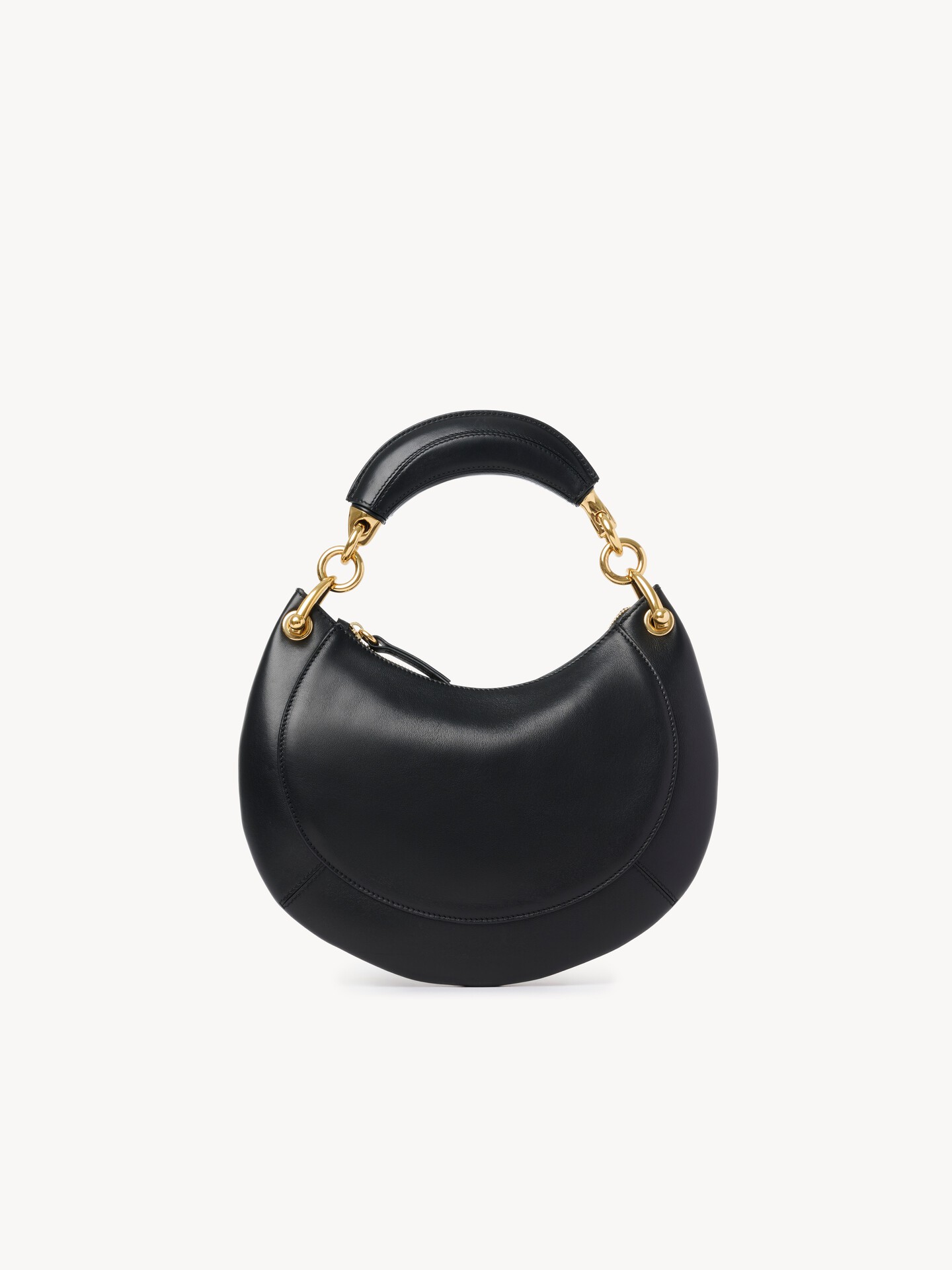 Small Chlo&eacute; Banana zipped hobo in soft leather - 4.0