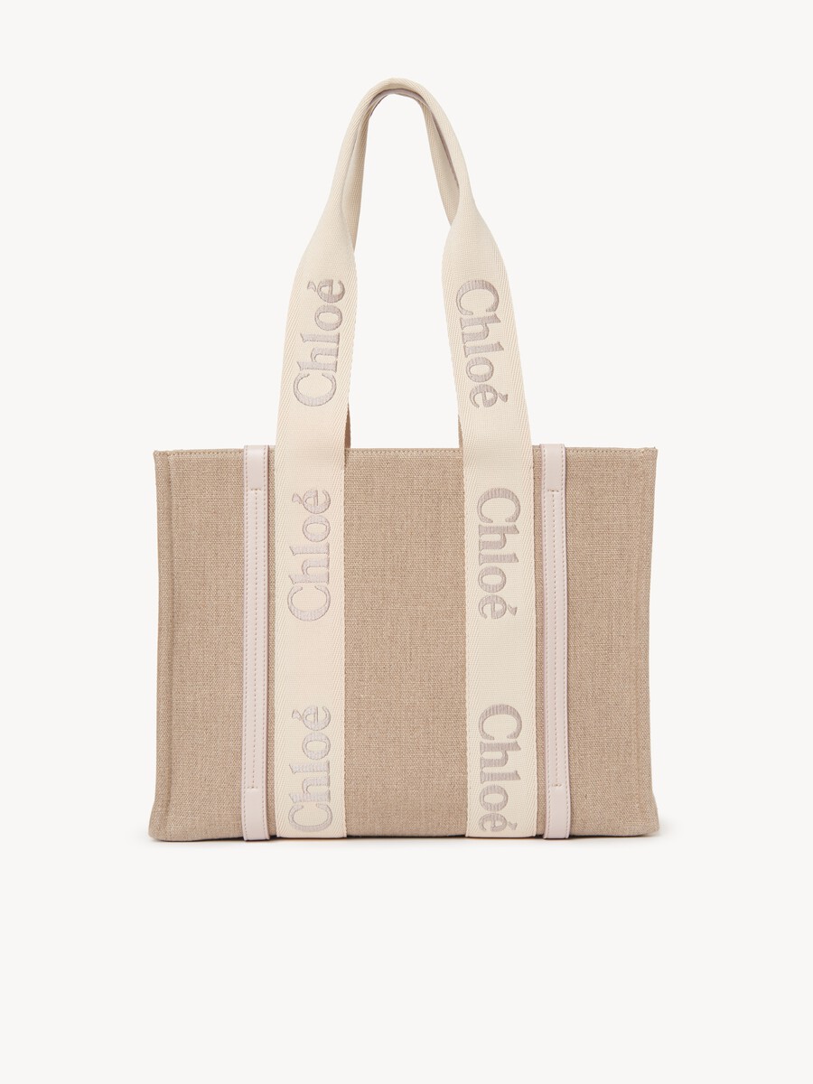 Bolso tote Woody de lino - 2