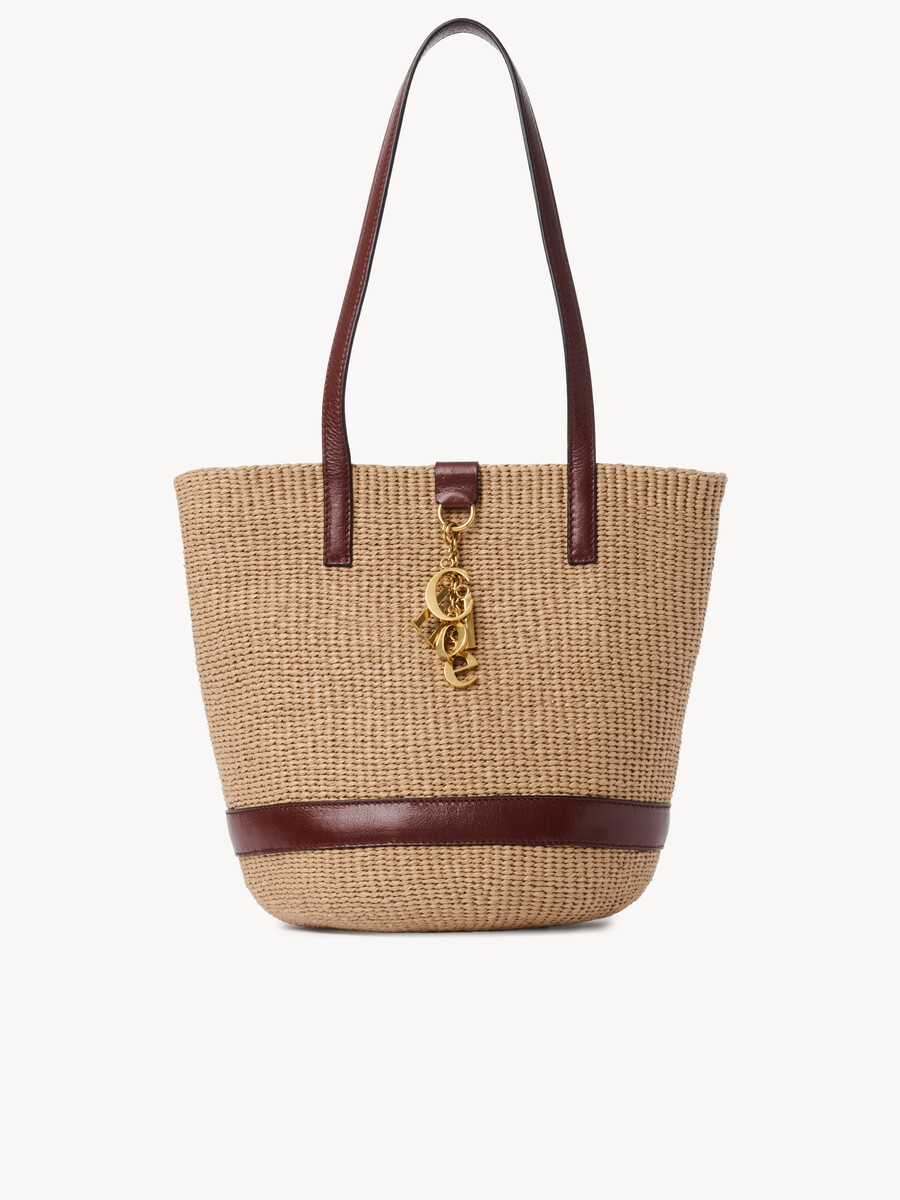 Chlo&eacute; Charms basket bag in natural fibers - 1