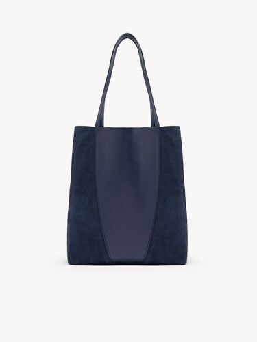 Chlo&eacute; Spin tote bag in grained & suede leather - 5