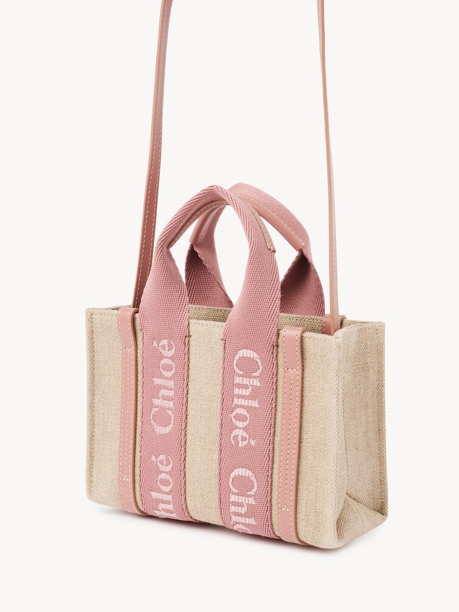 Minibolso tote Woody de lino - 4