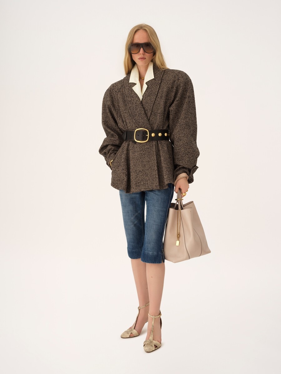 Chlo&eacute; Spin tote bag in grained leather - 2