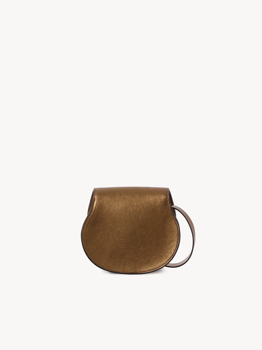 Small Marcie saddle bag in metallized leather - 7