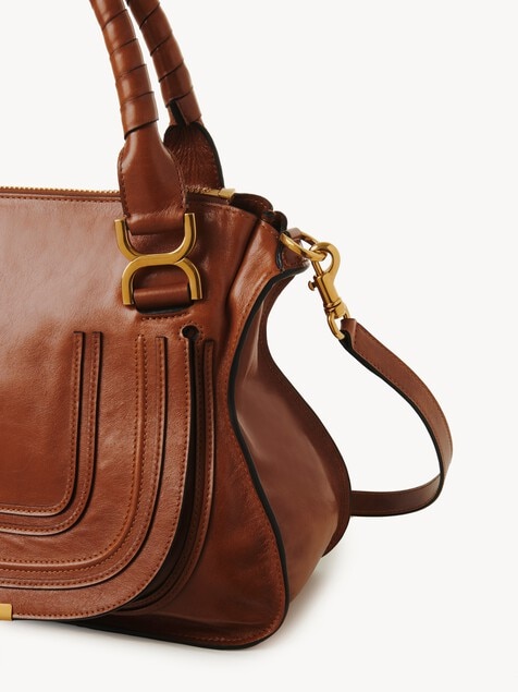 Bolso Marcie de cuero brillante