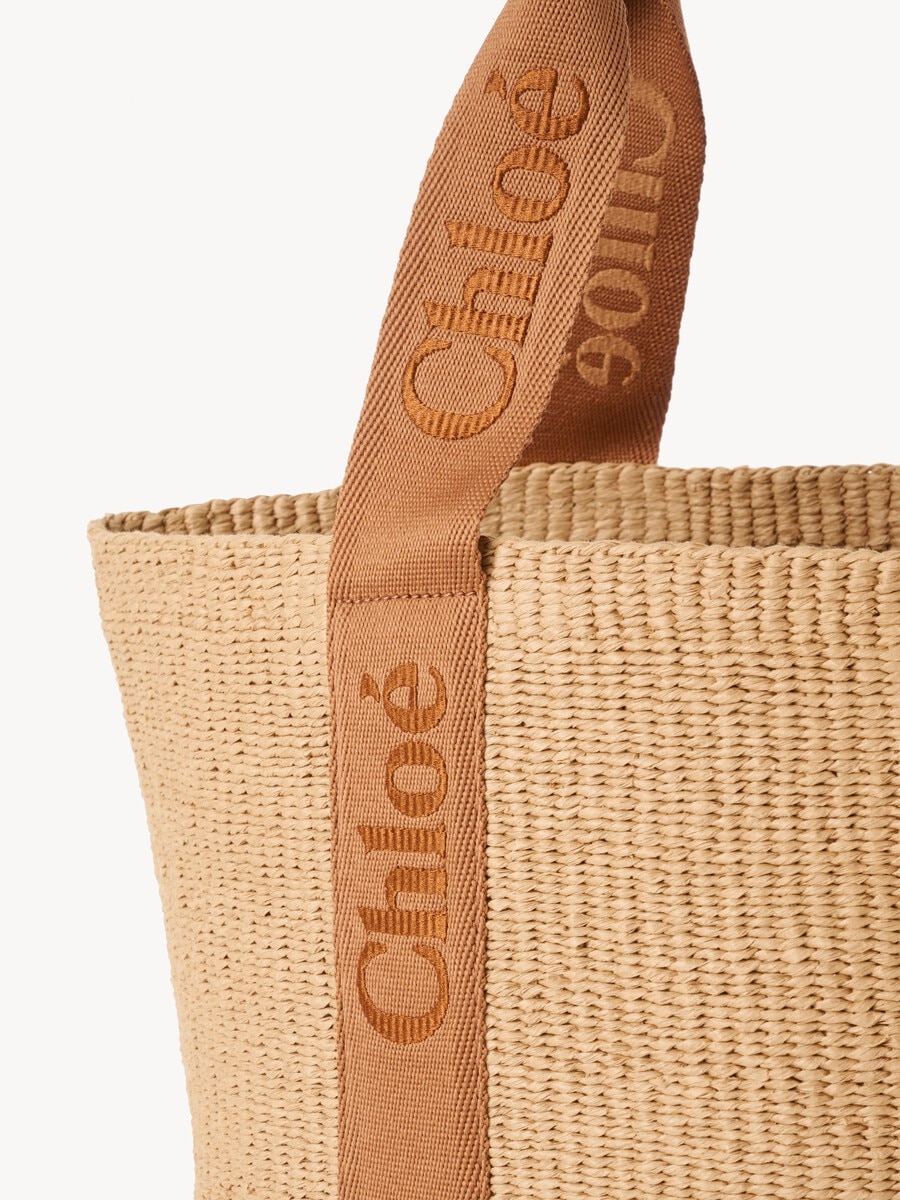 Large Woody basket in natural fibers - 6