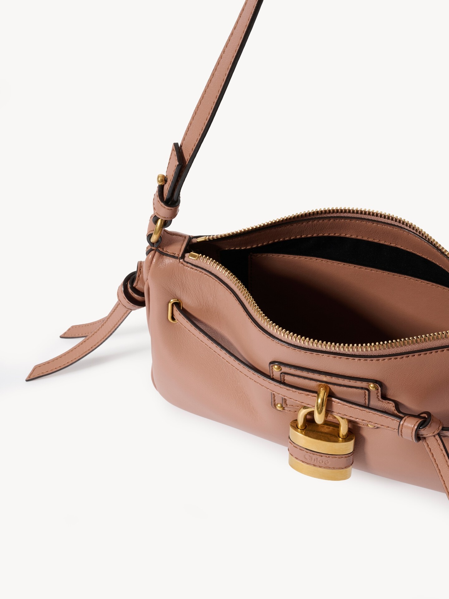 Mini Paddington Sling pouch with strap in soft leather - 4.0