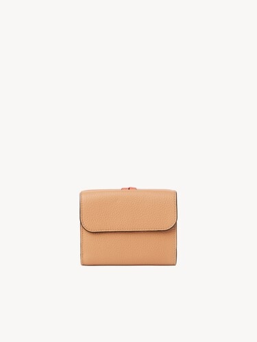 Small Alphabet tri-fold in grained leather - 3
