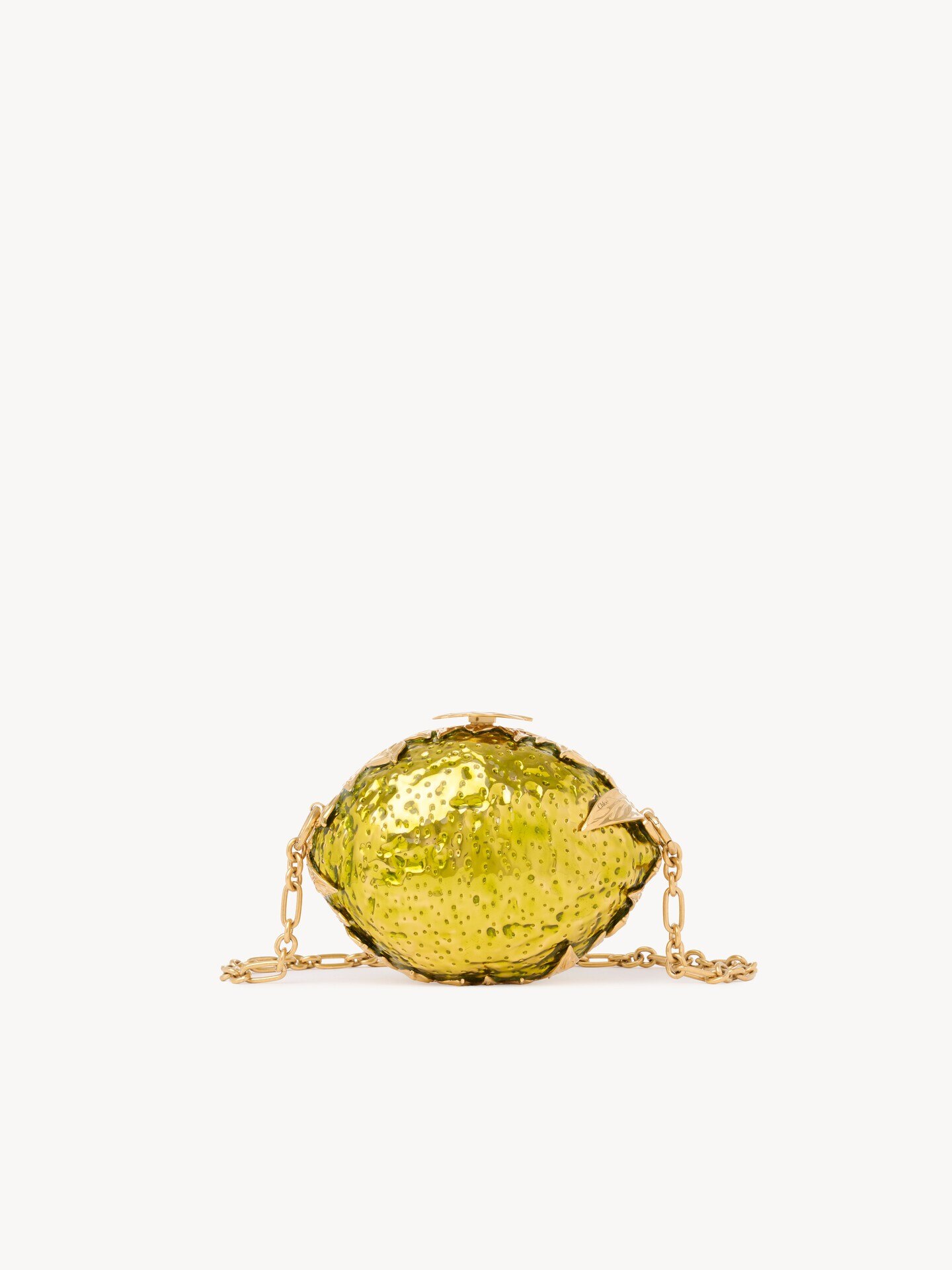 Chlo&eacute; Tropicus lemon minaudi&egrave;re in brass - 1.0