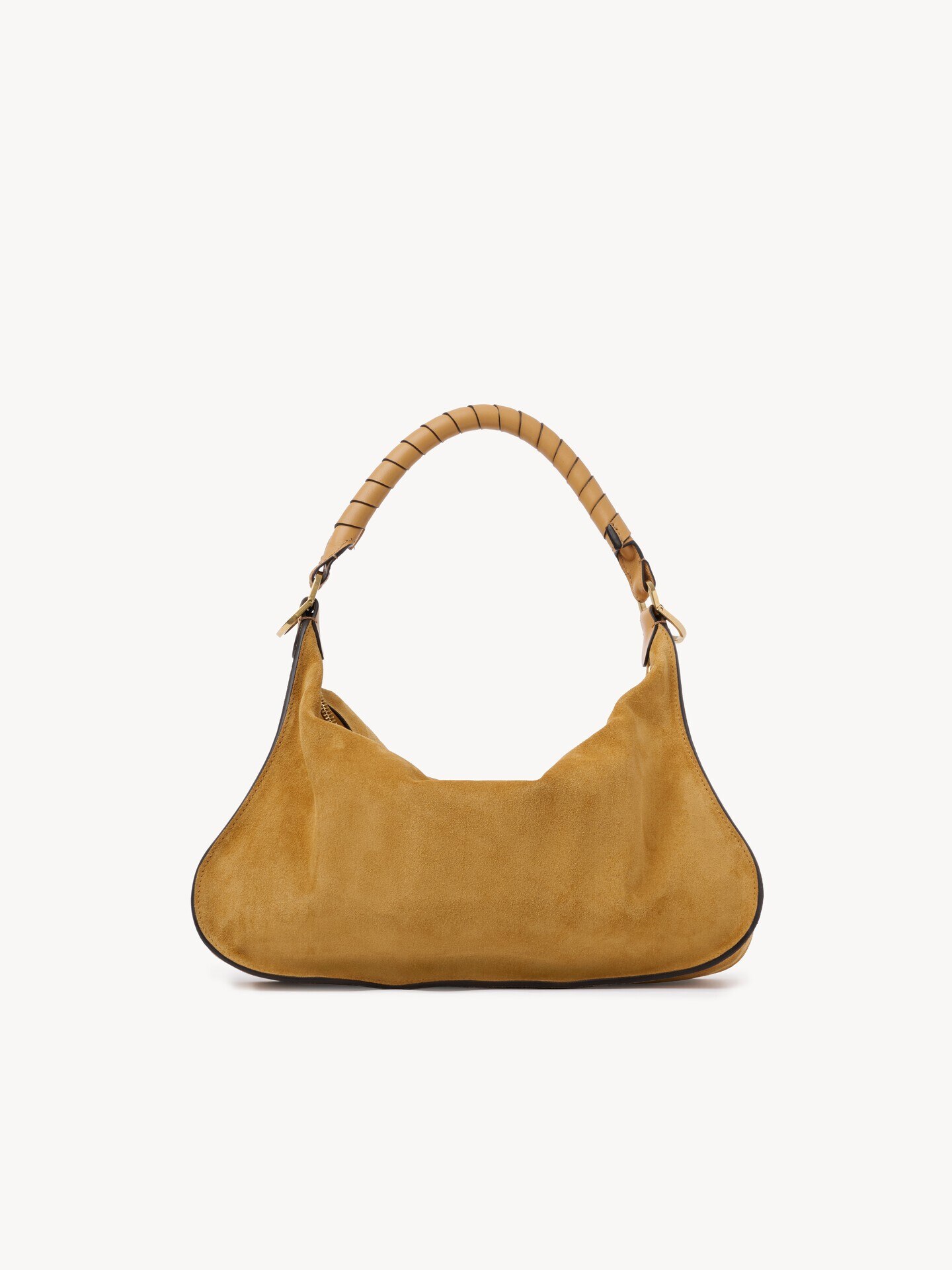 Small Marcie shoulder bag in suede leather - 4.0