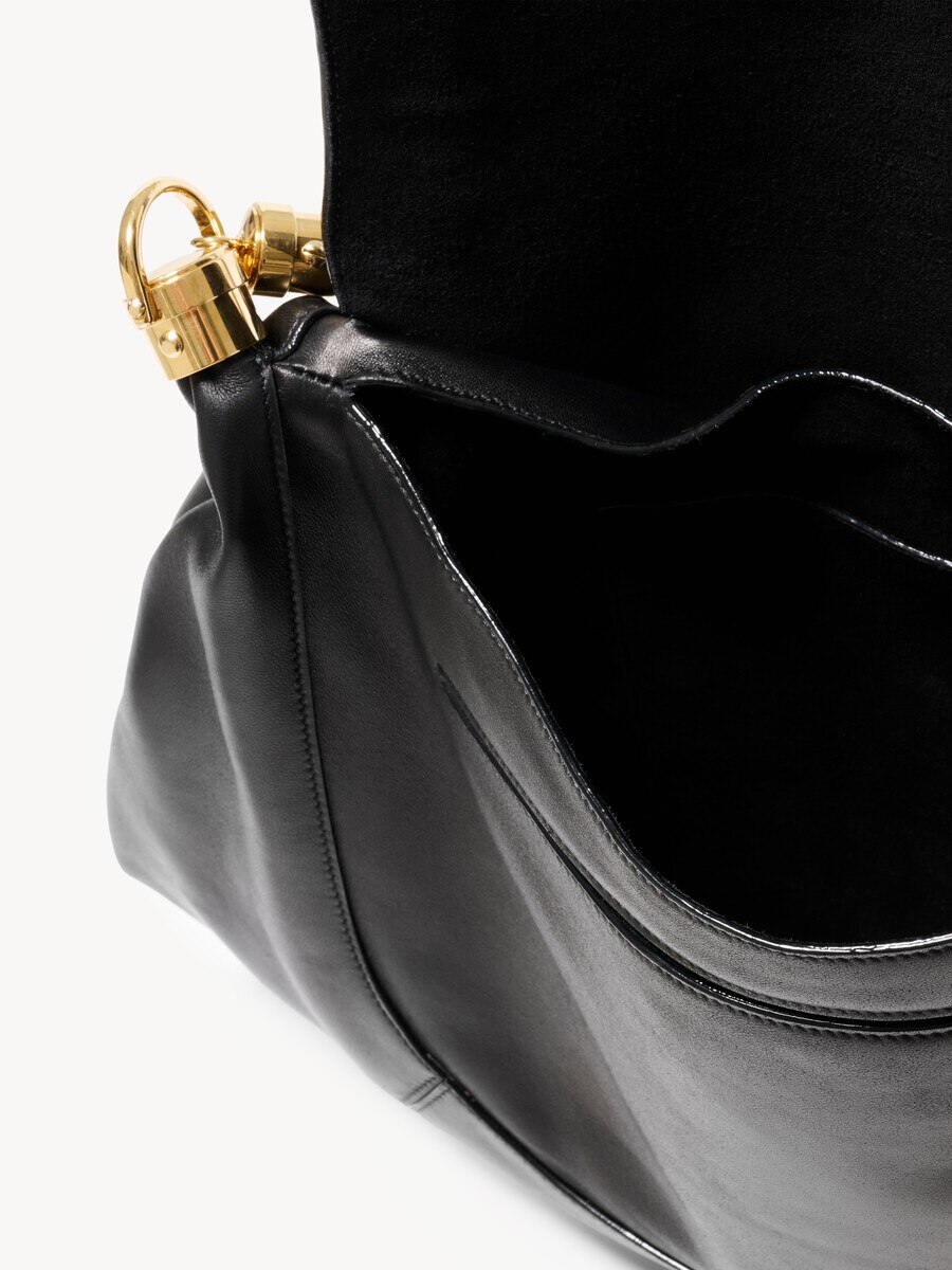 Large Marcie Foulard hobo bag in soft leather - 5