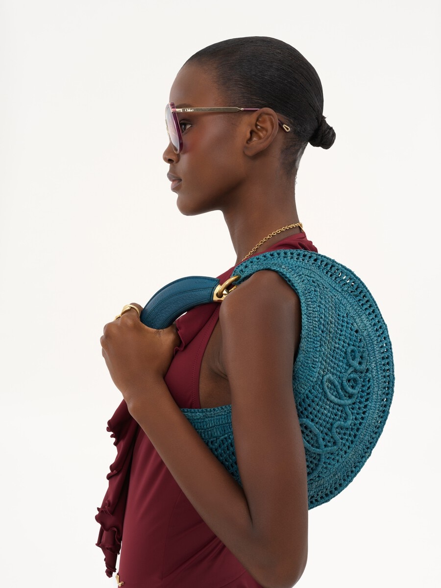 Bolso hobo Summer Banana de rafia - 3