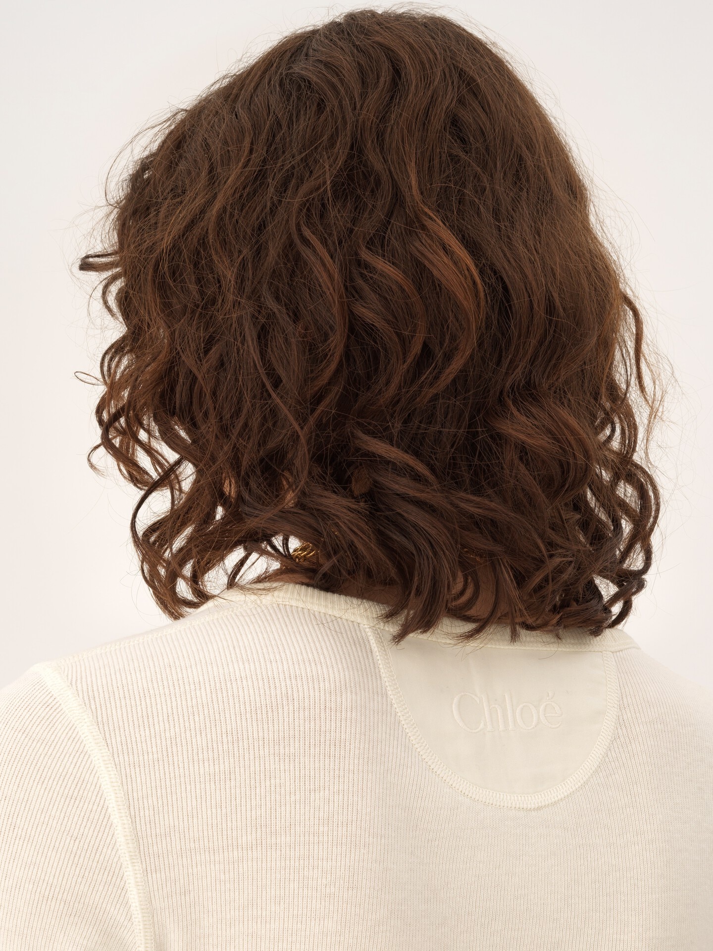 Scoop-neck Henley shirt in cotton jersey - 6.0