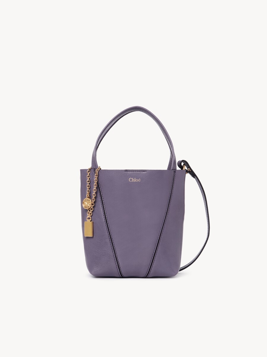 Bolso tote peque&ntilde;o Chlo&eacute; Spin de cuero granulado - 1