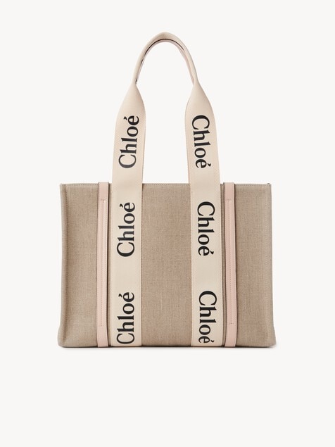 Woody tote bag in linen
