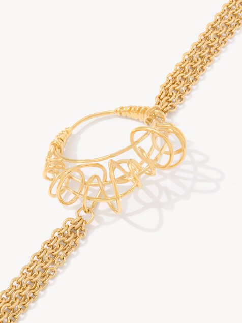 The Chlo&eacute; Tulip scarf necklace