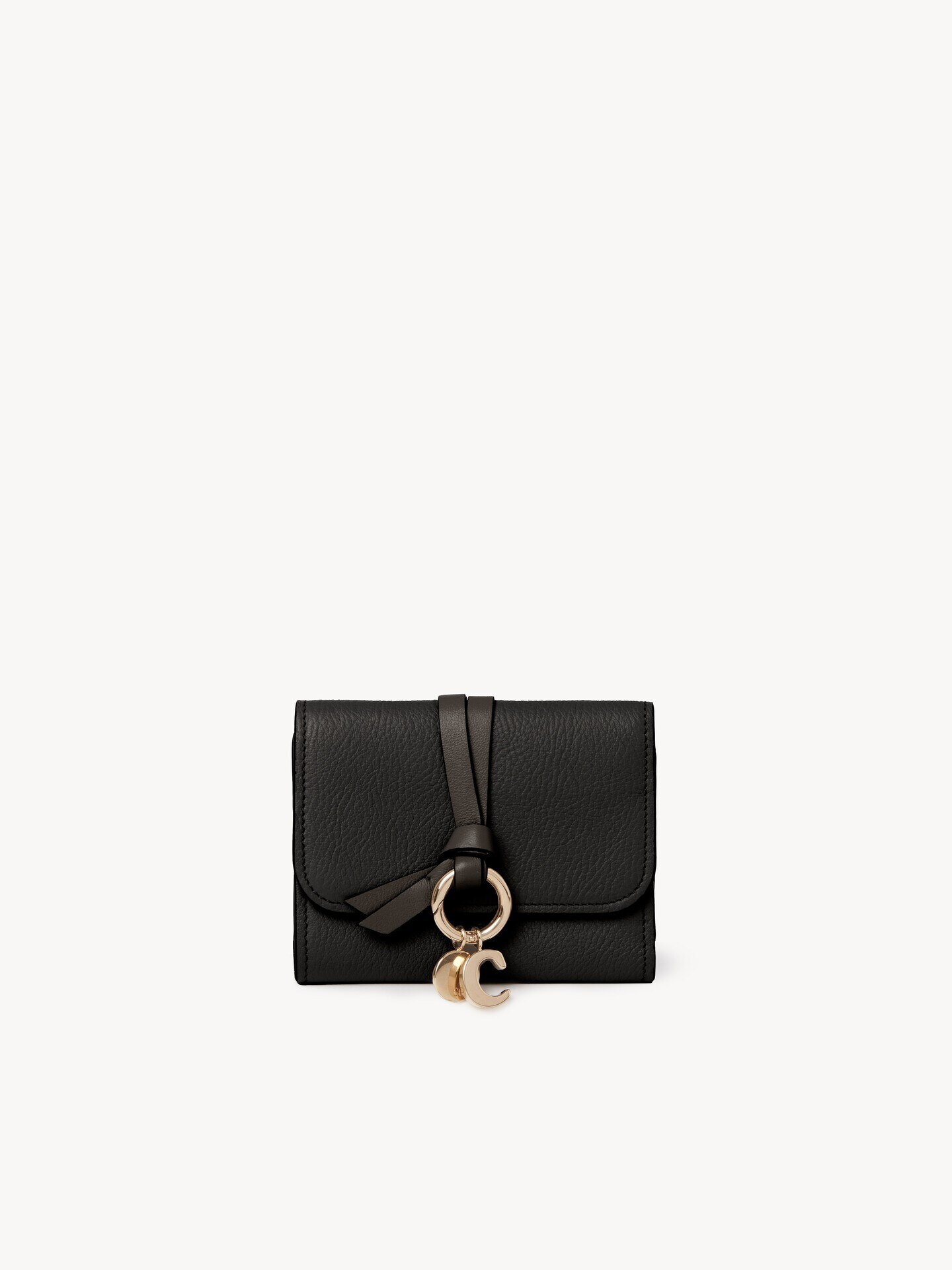 Small Alphabet tri-fold in grained leather - 1.0